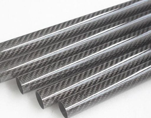 3K सादा मैट या चमकदार कार्बन फाइबर पाइप 26mm 27mm 28mm 29mm 30mm 3 4 इंच 3 इंच