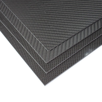 मोटी 10 मिमी 5 मिमी 3 मिमी कार्बन फाइबर प्लेट 3k Twill Weave For Rc हेलीकॉप्टर Quadcopter Multicopter