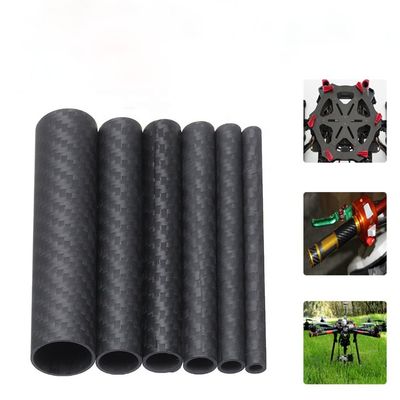 3 4 &quot; 3 8 &quot; 3k कार्बन फाइबर ट्यूब 10mm 12mm 15mm 18mm 22mm 30mm 40mm 50mm