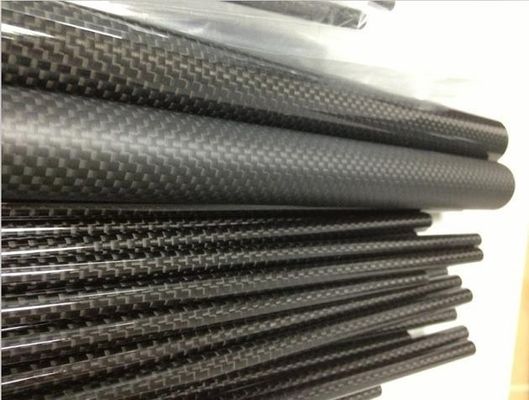 कम वजन छोटे ओडी गोल कार्बन फाइबर ट्यूब 6mm 7mm 8mm 10mm 12mm 13mm